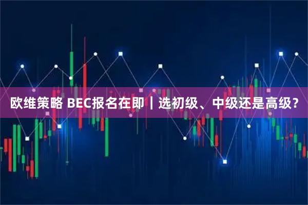欧维策略 BEC报名在即｜选初级、中级还是高级？